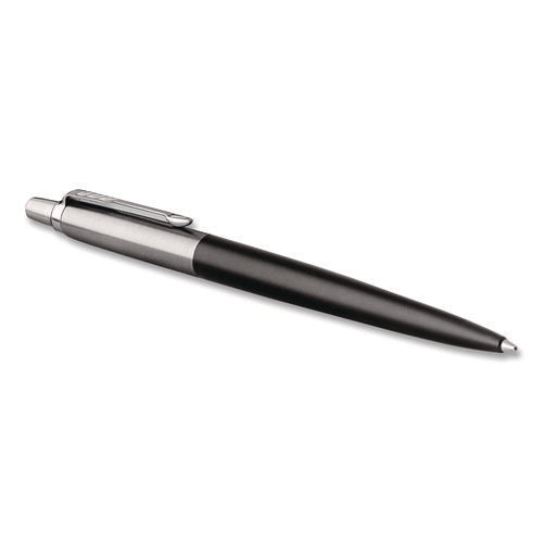 Jotter Bond Street Ballpoint Pen, Retractable, Medium 1 Mm, Blue Ink, Black/chrome Barrel