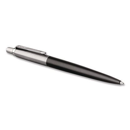 Jotter Bond Street Ballpoint Pen, Retractable, Medium 1 Mm, Blue Ink, Black/chrome Barrel