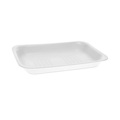 Meat Tray, #2, 8.38 X 5.88 X 1.21, White, Foam, 500/carton
