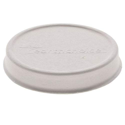 Earthchoice Pfas-free Compostable Soup Cup Lid, For 8 Oz To 16 Oz Soup Cups, 4" Diameter, White, Sugarcane, 500/carton