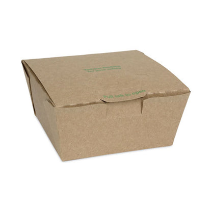 Earthchoice Tamper Evident Onebox Paper Box, 4.5 X 4.5 X 2.5, Brown, 312/carton
