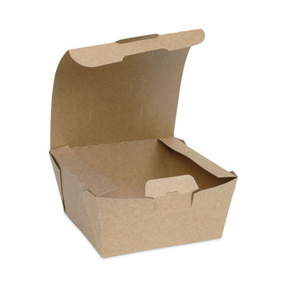 Earthchoice Tamper Evident Onebox Paper Box, 4.5 X 4.5 X 2.5, Brown, 312/carton