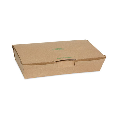 Earthchoice Tamper Evident Onebox Paper Box, 9 X 4.85 X 2, Brown, 100/carton