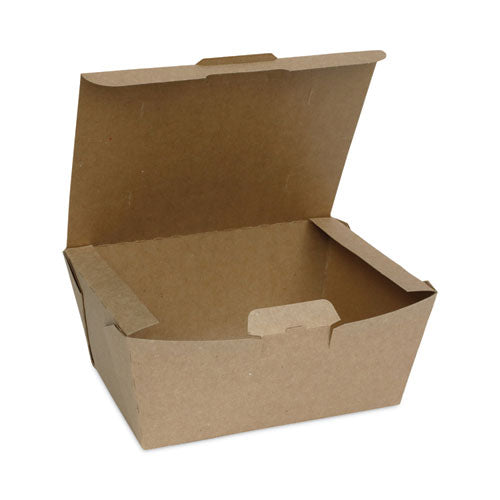 Earthchoice Tamper Evident Onebox Paper Box, 6.54 X 4.5 X 3.25, Brown, 160/carton