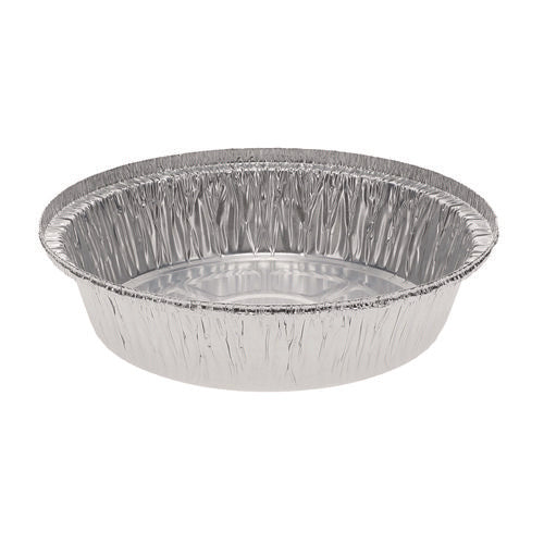 Aluminum Take-out Container, 24 Oz, 7" Diameter X 1.53" H, Silver, 250/carton