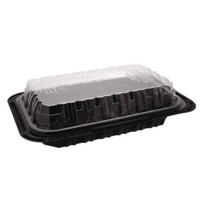 Clearview Mealmaster Chicken Barn, 13.3 X 8.4 X 4, Black/clear, Plastic, 105/carton
