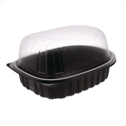 Clearview Mealmaster Chicken Roaster, 10.75 X 8.5 X 4.25, Black/clear, Plastic, 95/carton