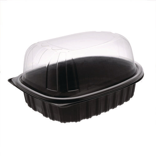 Clearview Mealmaster Chicken Roaster, 10.75 X 8.5 X 4.25, Black/clear, Plastic, 95/carton