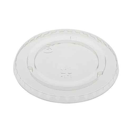 Earthchoice Strawless Rpet Lid, Flat Lid, Fits 9 Oz To 20 Oz "a" Cups, Plastic, Clear, 1,020/carton
