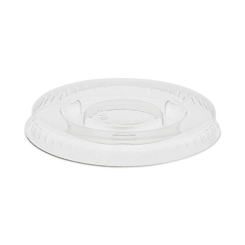 Plastic Portion Cup Lid, Fits 0.5 Oz To 1 Oz Portion Cups, Clear, 100/sleeve, 25 Sleeves/carton