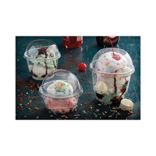 Earthchoice Strawless Rpet Lid, Dome Lid, Fits 9 Oz To 20 Oz "a" Cups, Plastic, Clear, 900/carton