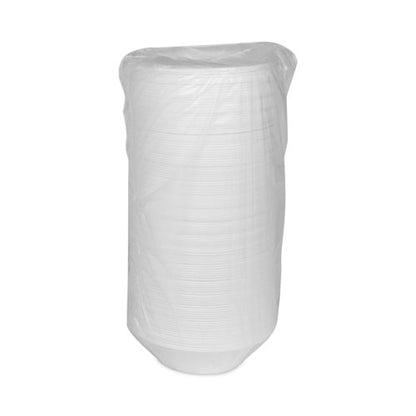 Placesetter Satin Non-laminated Foam Dinnerware, Bowl, 12 Oz, White, 1,000/carton