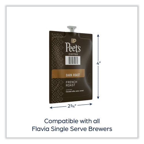 Flavia Ground Coffee Freshpacks, French Roast, 76/carton