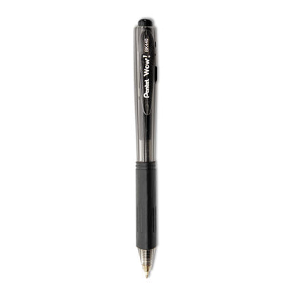 Wow! Ballpoint Pen Value Pack, Retractable, Medium 1 Mm, Black Ink, Smoke/black Barrel, 36/pack