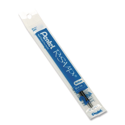 Refill For Pentel R.s.v.p. Ballpoint Pens, Medium 1 Mm Conical Tip, Blue Ink, 2/pack