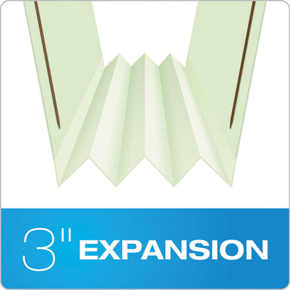 Heavy-duty Pressboard Folders With Embossed Fasteners, 1/3-cut Tabs, 3" Expansion, 2 Fasteners, Legal Size, Green, 25/box