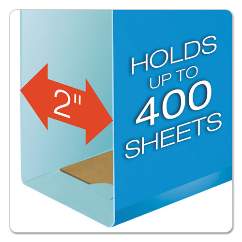 Extra Capacity Reinforced Hanging File Folders With Box Bottom W/ Tabs, 2" Capacity, Legal, 1/5-cut Tabs, Asst Colors,25/bx