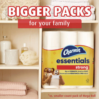 Essentials Strong Bathroom Tissue, Septic Safe, 1-ply, White, 429 Sheets/roll, 12 Rolls/pack, 4 Packs/carton