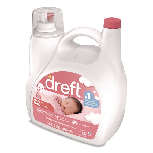 Ultra Laundry Detergent, Stage 1: Newborn, 150 Oz Bottle With Dispensing Top