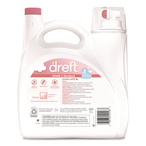 Ultra Laundry Detergent, Stage 1: Newborn, 150 Oz Bottle With Dispensing Top