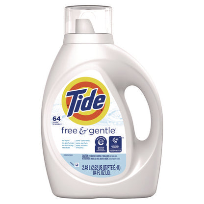 Free And Gentle Liquid Laundry Detergent, He Compatible, 64 Loads, 84 Oz Bottle, 4/carton