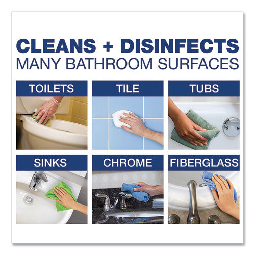Disinfecting-sanitizing Bathroom Cleaner, 32 Oz Bottles, 8 Bottles And 2 Trigger Sprayers/carton