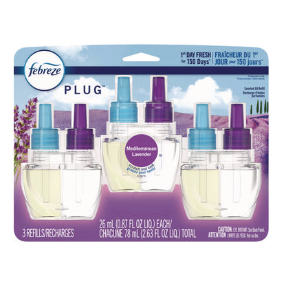 Plug Air Freshener Refills, Mediterranean Lavender, 0.87 Oz, 3/pack
