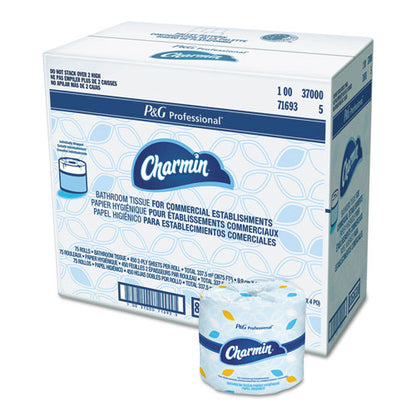 Commercial Bathroom Tissue,  Individually Wrapped, Septic Safe, 2-ply, White, 450 Sheets/roll, 75 Rolls/carton