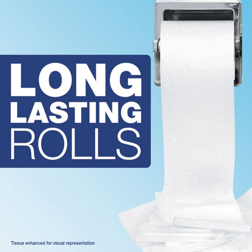 Commercial Bathroom Tissue,  Individually Wrapped, Septic Safe, 2-ply, White, 450 Sheets/roll, 75 Rolls/carton