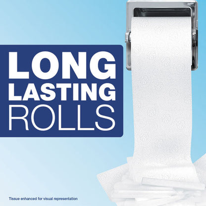 Commercial Bathroom Tissue,  Individually Wrapped, Septic Safe, 2-ply, White, 450 Sheets/roll, 75 Rolls/carton
