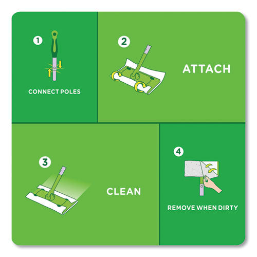 Heavy-duty Dry Refill Cloths, 11 X 8.5, White, 32/pack