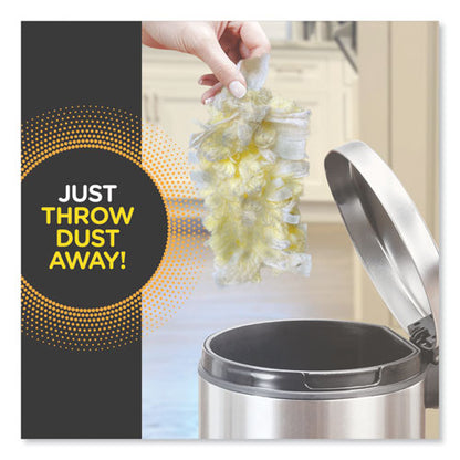 Heavy Duty Dusters Refill, Dust Lock Fiber, Yellow, 33/carton