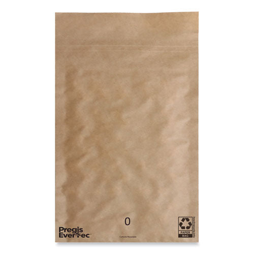 Evertec Curbside Recyclable Padded Mailer, #0, Kraft Paper, Self-adhesive Closure, 7 X 9, Brown, 300/carton