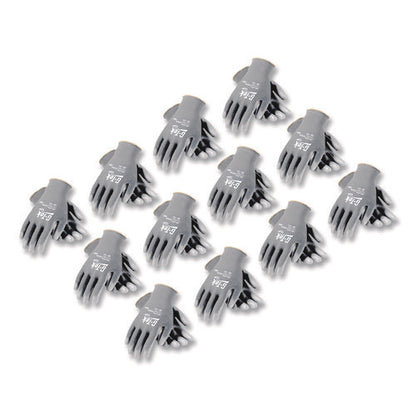 Gp Polyurethane-coated Nylon Gloves, En388: 1111, 10" Long, Small, Gray, 12 Pairs