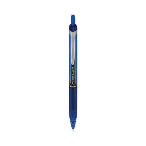 Precise V10rt Rollerball Pen, Retractable, Bold 1 Mm, Blue Ink, Blue Barrel, Dozen
