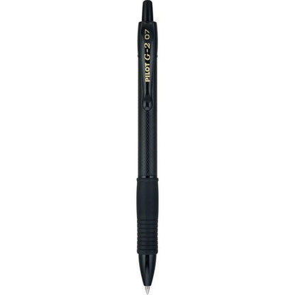 G2 Edge Premium Gel Pen, Retractable, Fine 0.7 Mm, Black Ink, Black Barrel, 36/pack