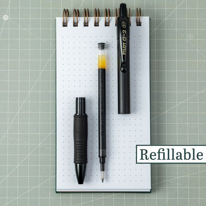 G2 Edge Premium Gel Pen, Retractable, Fine 0.7 Mm, Black Ink, Black Barrel, 36/pack