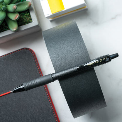 G2 Edge Premium Gel Pen, Retractable, Fine 0.7 Mm, Black Ink, Black Barrel, 36/pack