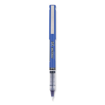 Precise V5 Rollerball Pen, Stick, Extra-fine 0.5 Mm, Purple Ink, Purple/clear Barrel, Dozen