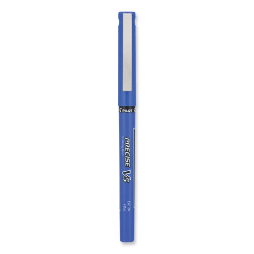Precise V5 Rollerball Pen, Stick, Extra-fine 0.5 Mm, Purple Ink, Purple/clear Barrel, Dozen