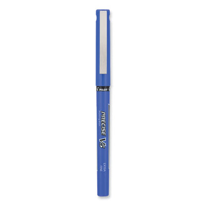 Precise V5 Rollerball Pen, Stick, Extra-fine 0.5 Mm, Purple Ink, Purple/clear Barrel, Dozen