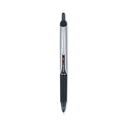 Precise V5rt Rollerball Pen, Retractable, Extra-fine 0.5 Mm, Black Ink, Black Barrel