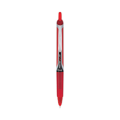 Precise V5rt Rollerball Pen, Retractable, Extra-fine 0.5 Mm, Red Ink, Red Barrel