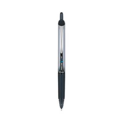 Precise V7rt Rollerball Pen, Retractable, Fine 0.7 Mm, Black Ink, Black Barrel