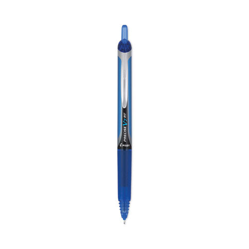 Precise V7rt Rollerball Pen, Retractable, Fine 0.7 Mm, Blue Ink, Blue Barrel