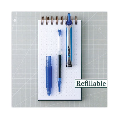 Precise V7rt Rollerball Pen, Retractable, Fine 0.7 Mm, Blue Ink, Blue Barrel
