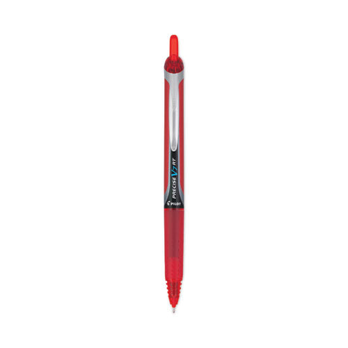 Precise V7rt Rollerball Pen, Retractable, Fine 0.7 Mm, Red Ink, Red Barrel