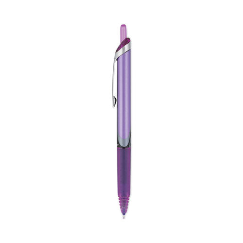 Precise V7rt Rollerball Pen, Retractable, Fine 0.7 Mm, Purple Ink, Purple Barrel