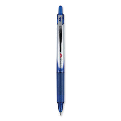 Vball Rt Liquid Ink Rollerball Pen, Retractable, Fine 0.7 Mm, Blue Ink, Blue/white Barrel