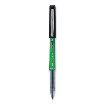 Precise V5 Begreen Rollerball Pen, Stick, Extra-fine 0.5 Mm, Black Ink, Black Barrel, Dozen